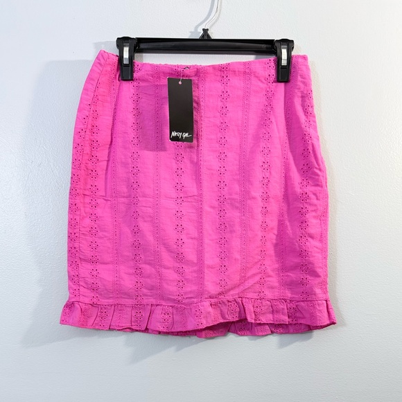 Nasty Gal Collection mini embroidery skirt   Size L US 8 - Picture 2 of 6